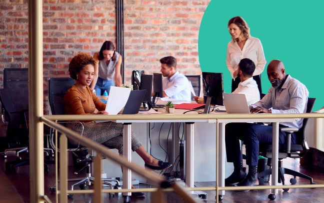 Professional team collaboration